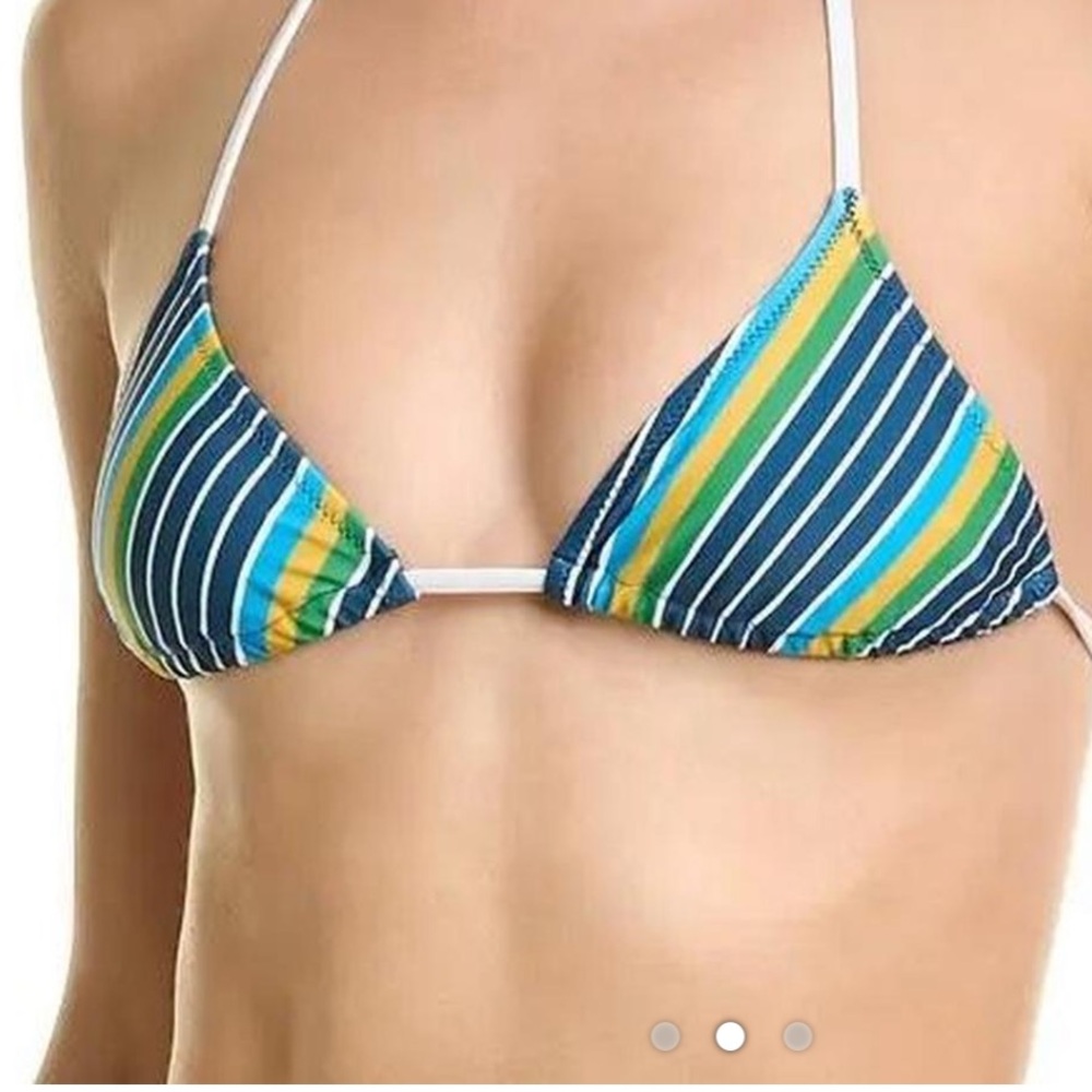 Striped Halter Bikini Set - Picture 2 of 3